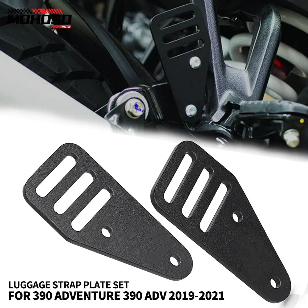 

Motorcycle Rear Passenger Foot Pedal Side LUGGAGE STRAP PLATE SET FOR 390 ADV 390 ADVENTURE 390Adventure 2021 2020 2019 390ADV