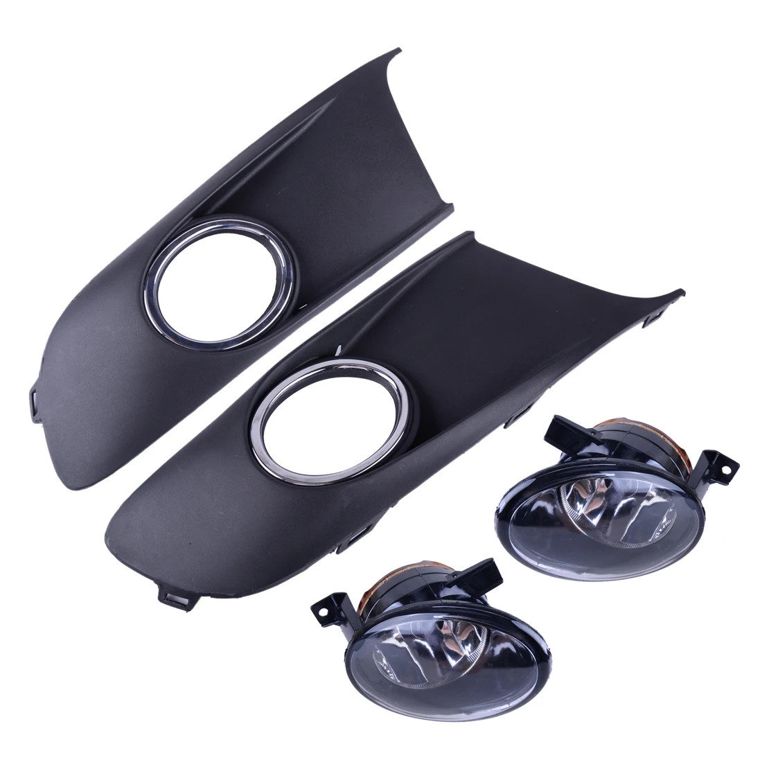 

1 пара, Автомобильные противотуманные фары 1T0853665P 1T085366 6P, 2 контакта, 12 В, передние левые и правые фары с решетками, подходят для VW Touran Caddy 2010-2014