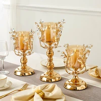 metal pillar candle decorative holders gold candle stand fashion wedding exquisit table candlestick party home decoration