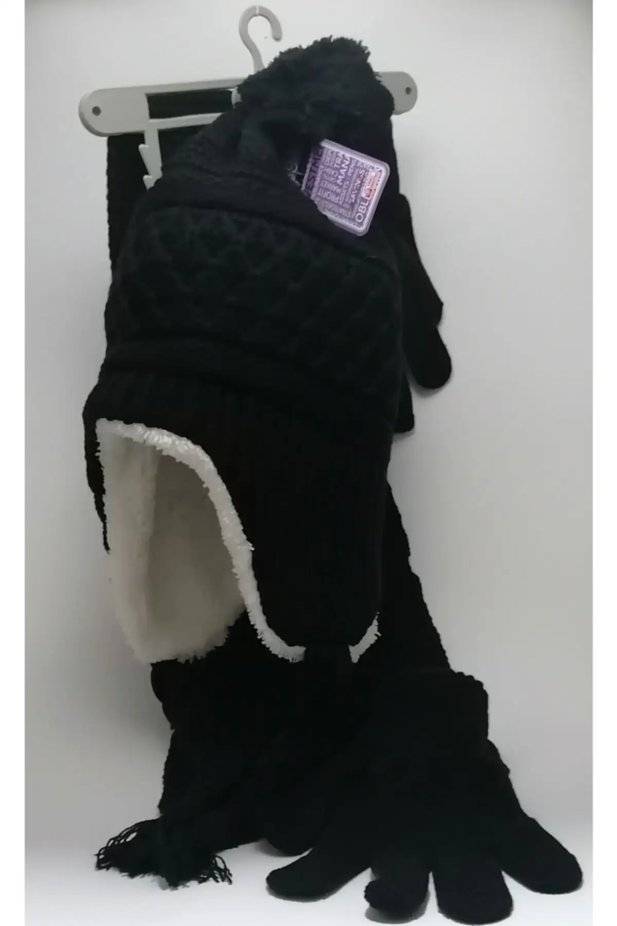 

Комплект из шарфа, шапки и перчаток, детский шарф, берет и перчатки