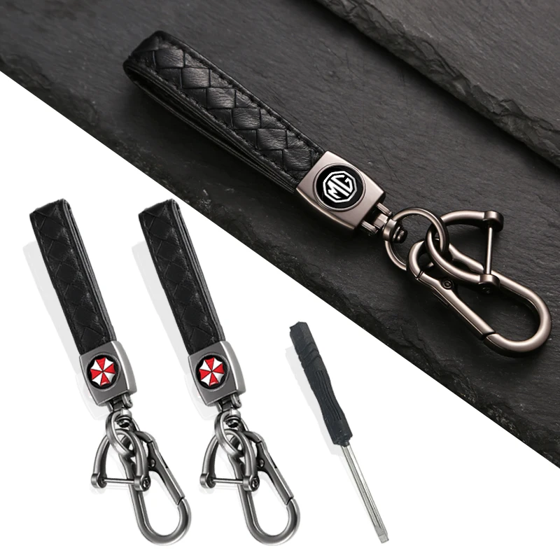 

1pcs Car Leather Metal Key Ring Keychain Logo for SEAT Leon Ibiza Cupra Ateca Formentor Tavascan Alhambra Niva 2021 Accessories