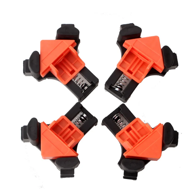 

4PCS 90-degree Right-angle Clip Carpenter Fixing Frame Clip Right-angle Adjustable Carpenter Spring Clip