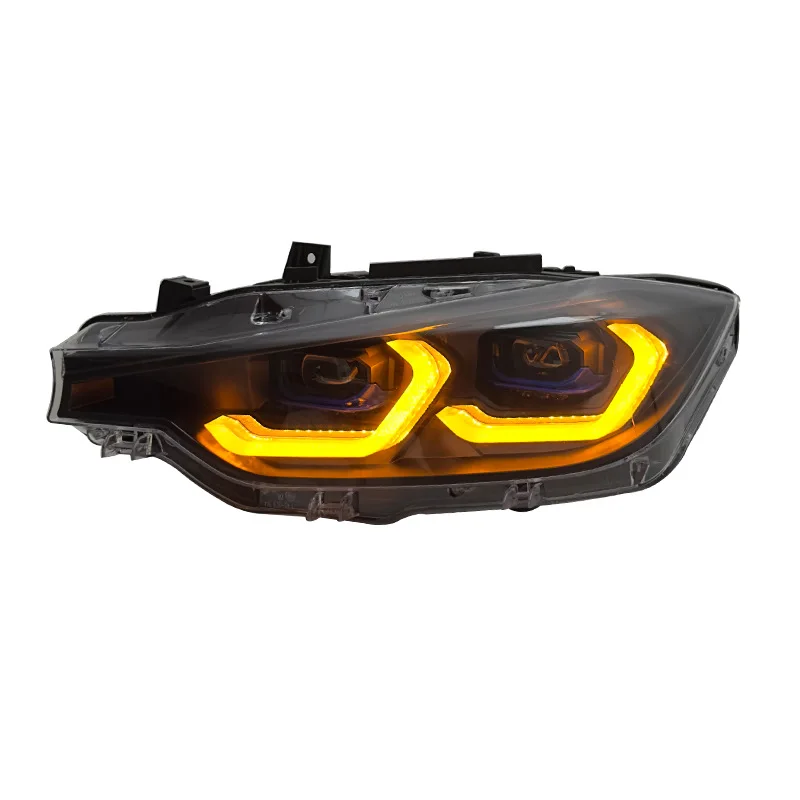 Фото Для BMW 3 серии F30 F35 2013-2015 2016 2017 2018 светодиодные фары DRL Angel Eye проектор линзы автомобильные ксеноновые лампы аксессуары №3