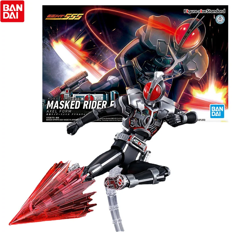 

Bandai Genuine Kamen Rider Action Figure FRS 555 FAIZ Axel Form Collection Movable Model Anime Action Figure Toys for Children