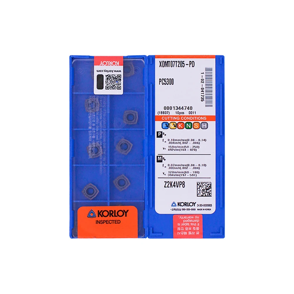 

Korloy XOMT фрезы для металлов PC5300