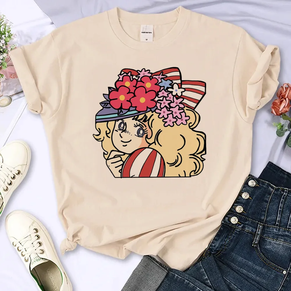 

Candy Candy Tee women comic funny Japanese tshirt girl 2000s clothes