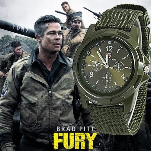 

Men Army Watch Nylon Military Male Quartz Watches Fabric Canvas Strap Casual Cool Men's Sport Round Dial Relogios Wristwatch