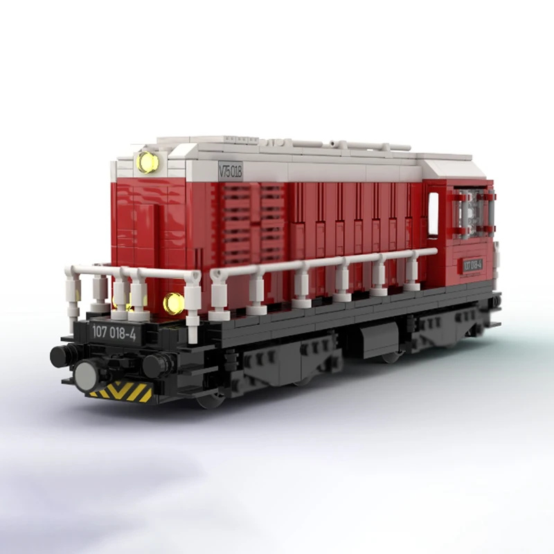 Конструктор City Car Model MOC: Дизельный локомотив V75, модульная технология, развивающая игрушка для детей, подарок на праздник, набор для сборки (art.: 3920d4beed5bb) - 3920d4beed5bb