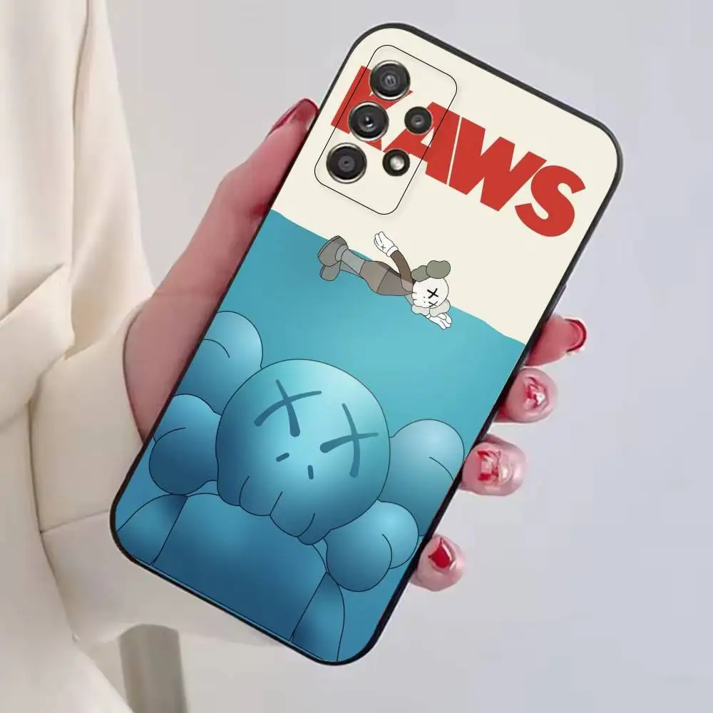Фото Чехол для телефона P-Pop Art Mix K-KAWS, черный, силиконовый, мягкий, для Samsung S25, S24, S21, S22, S23, S30, Ultra, S20, Plus, FE, Lite №3
