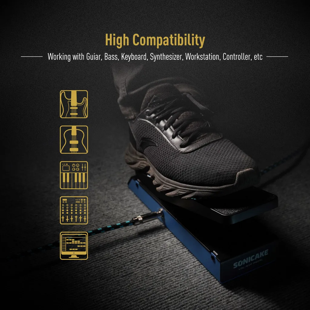 SONICAKE QEP-20 FlipVol Гитарная педаль эффектов Expression EXP и комбинированная пассивного