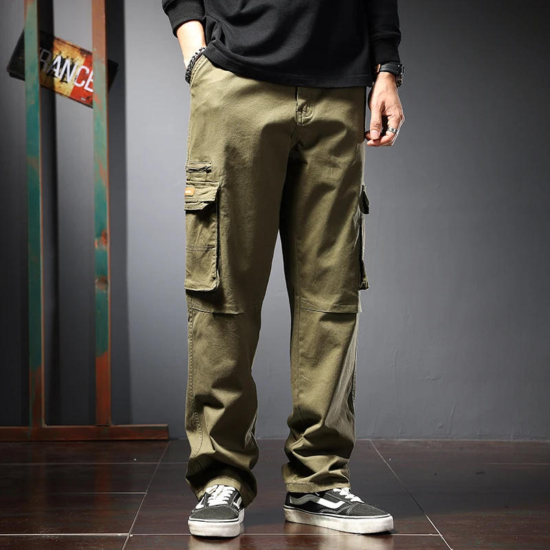 

Мужские брюки-карго 2022, модная осенне-зимняя Корейская версия, Мужская одежда, высокое качество, Классическая уличная одежда, мужские брюки большого размера