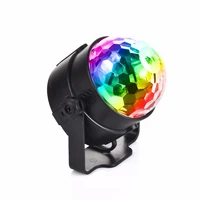 mini remote sound color rgb led crystal ball lamp dj christmas disco party rotating projector effect show stage lights mq 03 a
