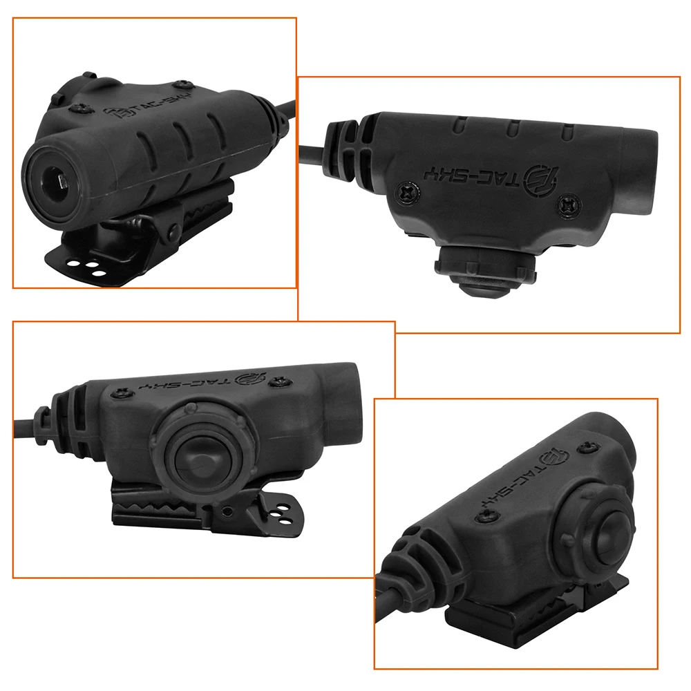 Tactical Shooting Hunting Headphone Adapter U94 V2 6Pin PTT for Walkie Talkie AN/PRC 152\148