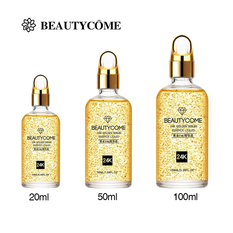 

Skincare Product 24K Gold Niacinamide Face Serum Anti Aging Hyaluronic Acid for Face Shrinks Pores Korean Skin Care Products