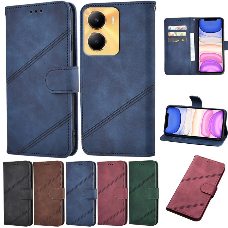 

Wallet Retro Case For Vivo iQOO Z7i V2230EA чехол Leather Phone Fundas For Vivo Y53t Y35m V2230A Y35 5G Case Flip Book Cover