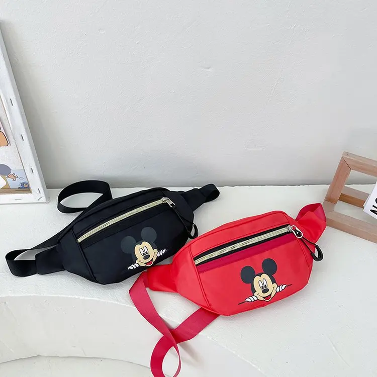 

Children's Korean Version Chest Bag Waist Bags Baby Boy Girl Small Messenger Bag Cute Cartoon Mickey Mouse Backpack Coin Purse