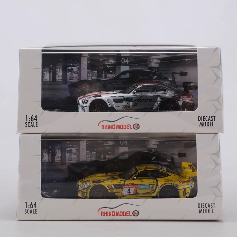 Фото Модель RM 1:64 AMG GTS, гоночная расцветка DTM Нюрбургринг, литая под давлением, коллекционная модель автомобиля, игрушка, предмет для демонстрации №5