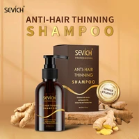 sevich 120ml hair growth shampoo ginger hair loss treatment hair care nourishing scalp repair regrowth thickener for men women