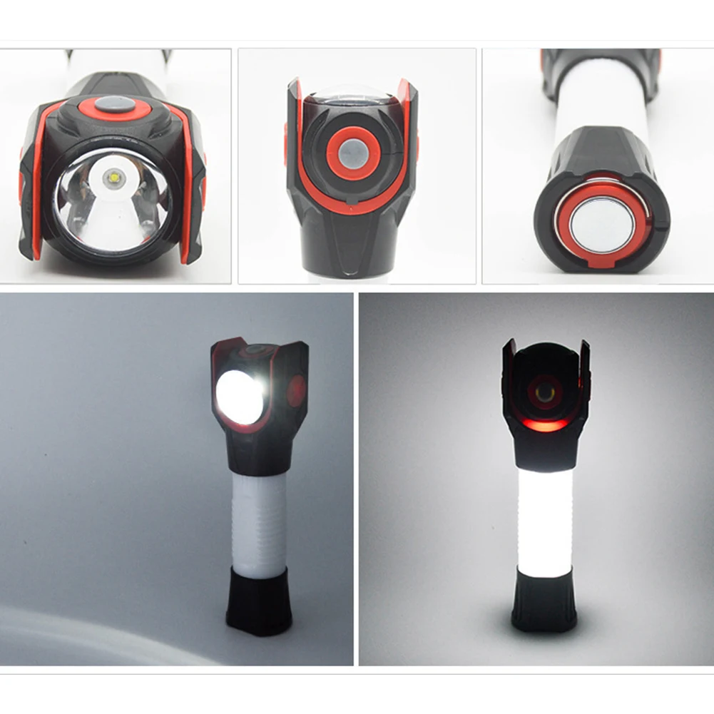 

Портативный походный фонарь, 360лм, зуммируемый фонарь с 3 режимами, зарядка через USB, уличный светильник для кемпинга, пешего туризма, рыбалки