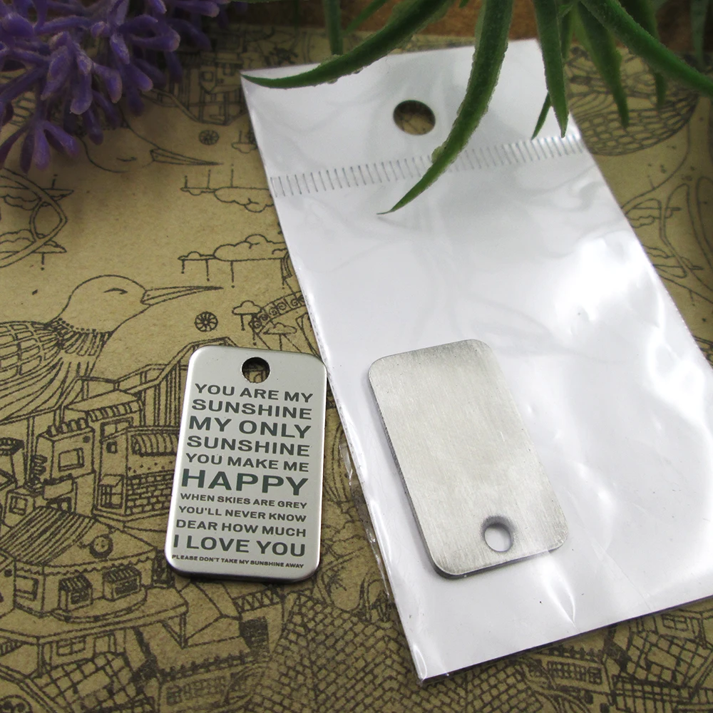 20 шт./лот-&quot YOU ARE MY SUNSHINE МОЕ ТОЛЬКО Steftoj подвески из нержавеющей стали 5 стилей на