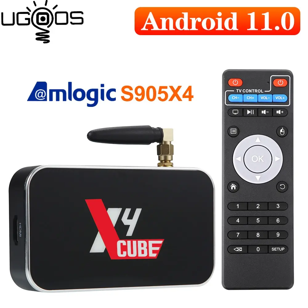 

Ugoos X4 Cube Smart TV Box Android 11 2GB16GB X4 Plus 64GB X4 PRO 4GB32GB DDR4 Amlogic S905X4 WiFi 1000M 4K Set Top Box