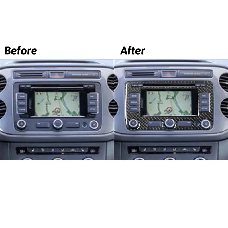 Декоративные аксессуары для интерьера автомобиля Volkswagen Tiguan 2013 2014 2015 2016 2017 черные