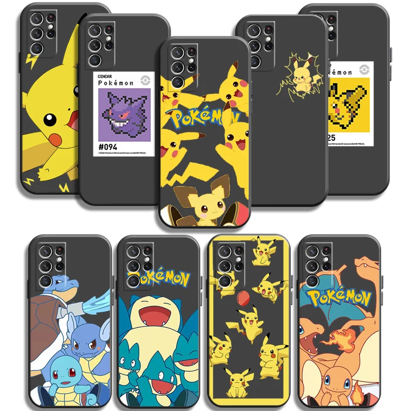 

Pikachu Pokémon Phone Cases For Samsung Galaxy A51 4G A51 5G A71 4G A71 5G A52 4G A52 5G A72 4G A72 5G Soft TPU Coque Carcasa