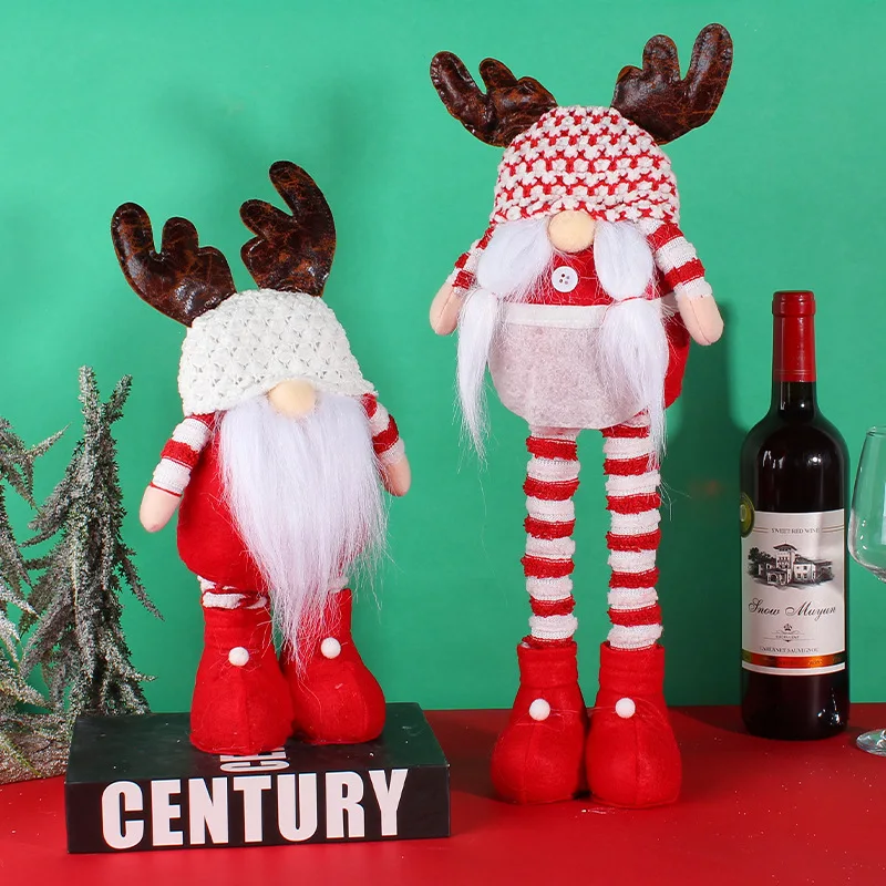 Стоящая телескопическая кукла Санта-Клауса-гном