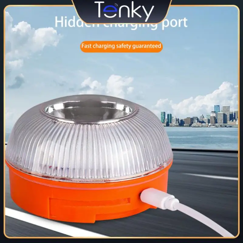 

Flash Beacon Strobe Light Magnetic Car Emergency Light Rechargeable V16 Safety Accessory Flashing Warning Light Led
