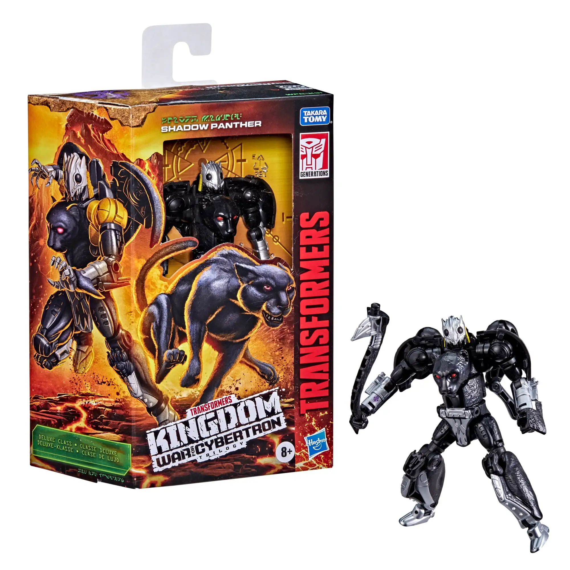 

Hasbro Трансформеры поколения война для Кибертрона Королевство Делюкс искусственная тень пантера игрушки F0681