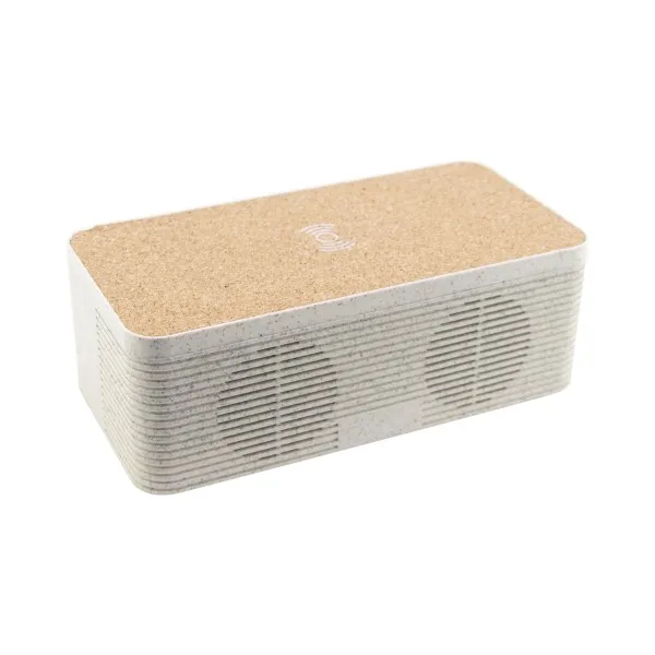 Bluetooth динамик с Qi беспроводным зарядным устройством KSIX экологически чистый 1200 mAh