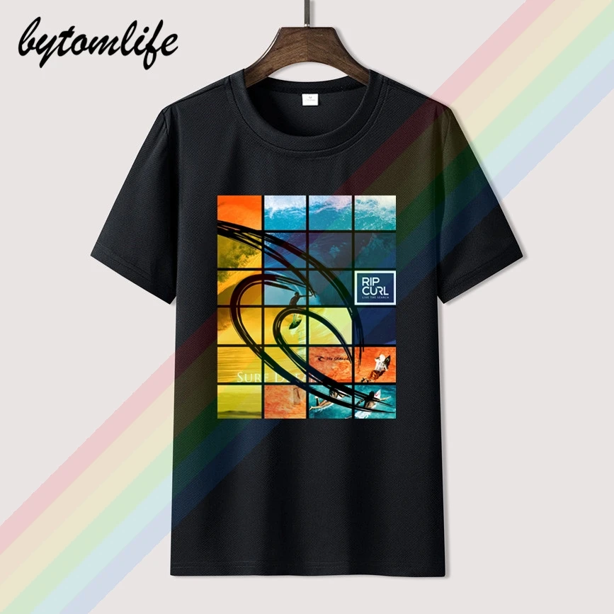 

Rip Number Of Sea Trip Photos Curl Logo T Shirt For Men Limitied Edition Unisex Brand T-shirt Cotton Amazing Short Sleeve Tops