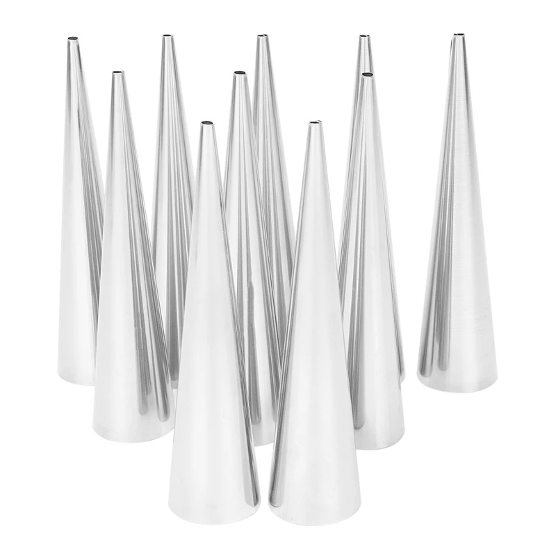 

Conical Tube Cone Roll Moulds Spiral Croissants Molds Cream Horn Mould Pastry Mold Cookie Dessert Kitchen Baking Tool