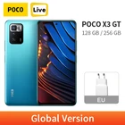 Глобальная версия POCO X3 GT 5G 128 ГБ256 ГБ Dimensity 1100 Octa Core 67 Вт Turbo Charge 5000 мАч 6,6 ''120 Гц 64 мп камера