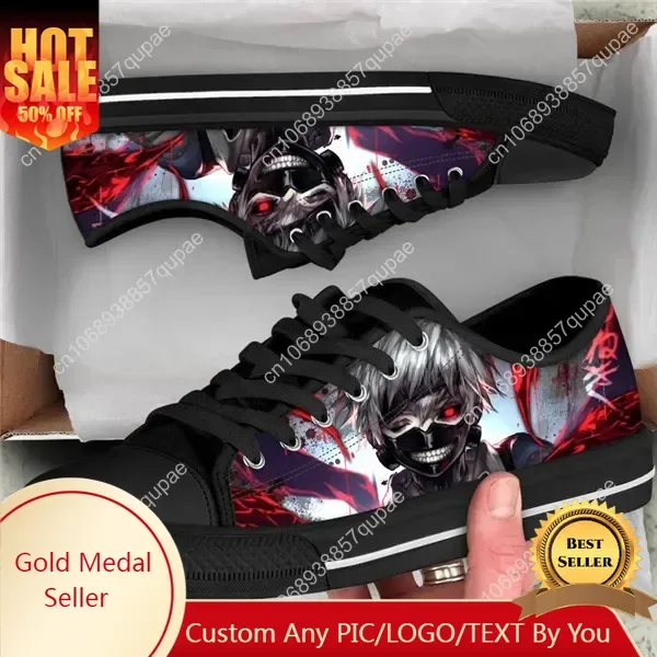 S Япония Tokyo Ghoul узор аниме классический низкий стиль мужские повседневные