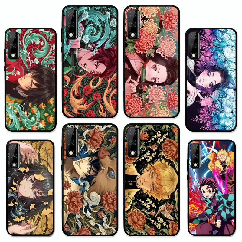 

Cartoon Japan Anime Demon Slayer Phone Case for Huawei Y 6 9 7 5 8s prime 2019 2018 enjoy 7 plus