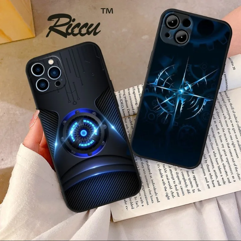 

Technology Compass Phone Case FOR IPhone 14 13 11 12 Pro 8 7 Plus X Pro MAX XR XS MINI Soft Silicone Black Covers