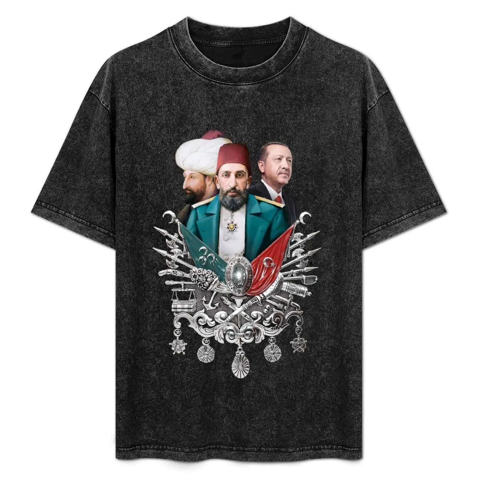 Мужские футболки Abdülhamid Han II/Fatih Sultan Selim/Recep Tayyip Erdogan хлопковые