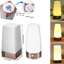 무선 PIR 모션 센서 조명 센서, LED 야간 조명, 배터리 전원 테이블 램프, 따뜻한 화이트 룸, 가정 침실용 책상 조명