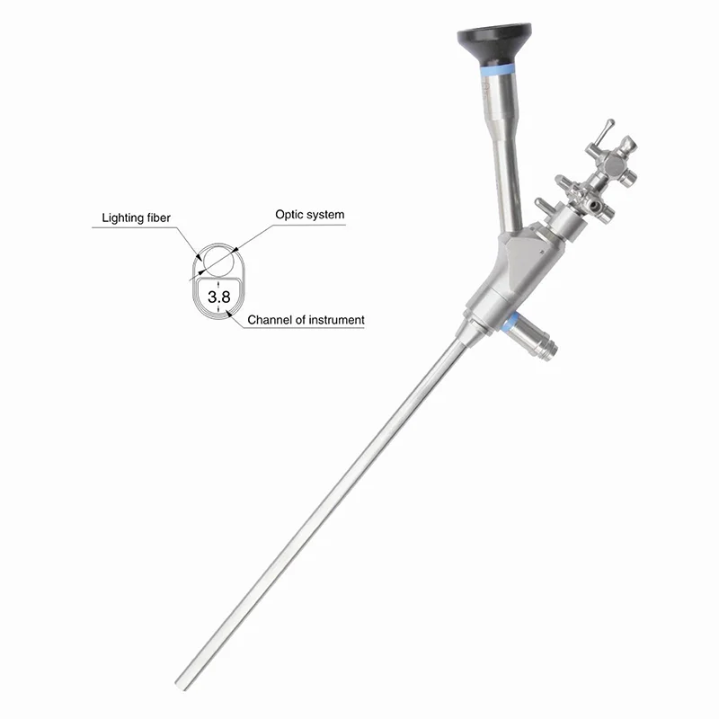 

5 degree 19.5Fr Transcutaneous Nephroscope Endoscope Camera System For Urology Surgical Instrument