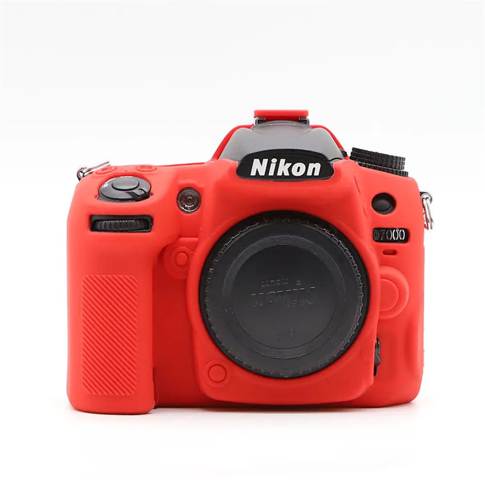 Фото Мягкий силиконовый чехол для камеры D7000 для Nikon D7000, бронированный резиновый чехол №2