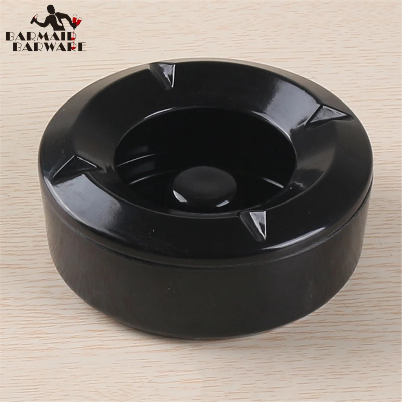 

Round Ashtray windproof Eco-Friendly Portable Cars Home Smoke Accessory Heat Resistant Bar Tool