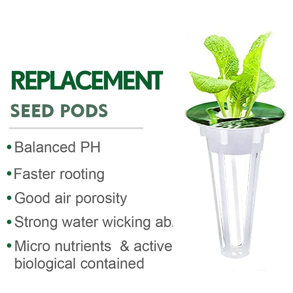 

Planting Baskets With Sunshade Stickers For Aerogarden Plant-Hydroponics Soilless Grow Greenhouse Garden Plant Basket 100pcs