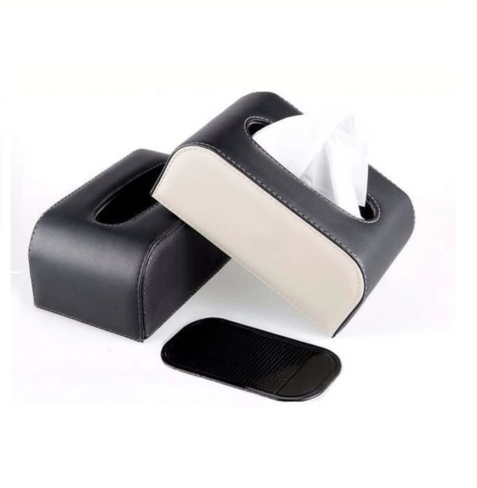 

Universal Car Tissue Box Creative Leather Napkin Holder Box Back Seat Armrest Tissue Organizer for Car Accessories