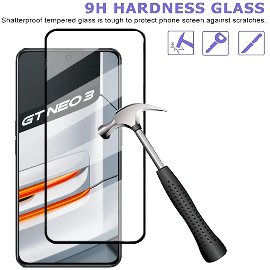 2~5Pcs Glass Realme GT Neo 3 Glass For Realme GT 2 Pro Screen Protector Realme GT Neo 3T 2 2T 7 8 8i 9 Film Realmi GT Neo3 Glass