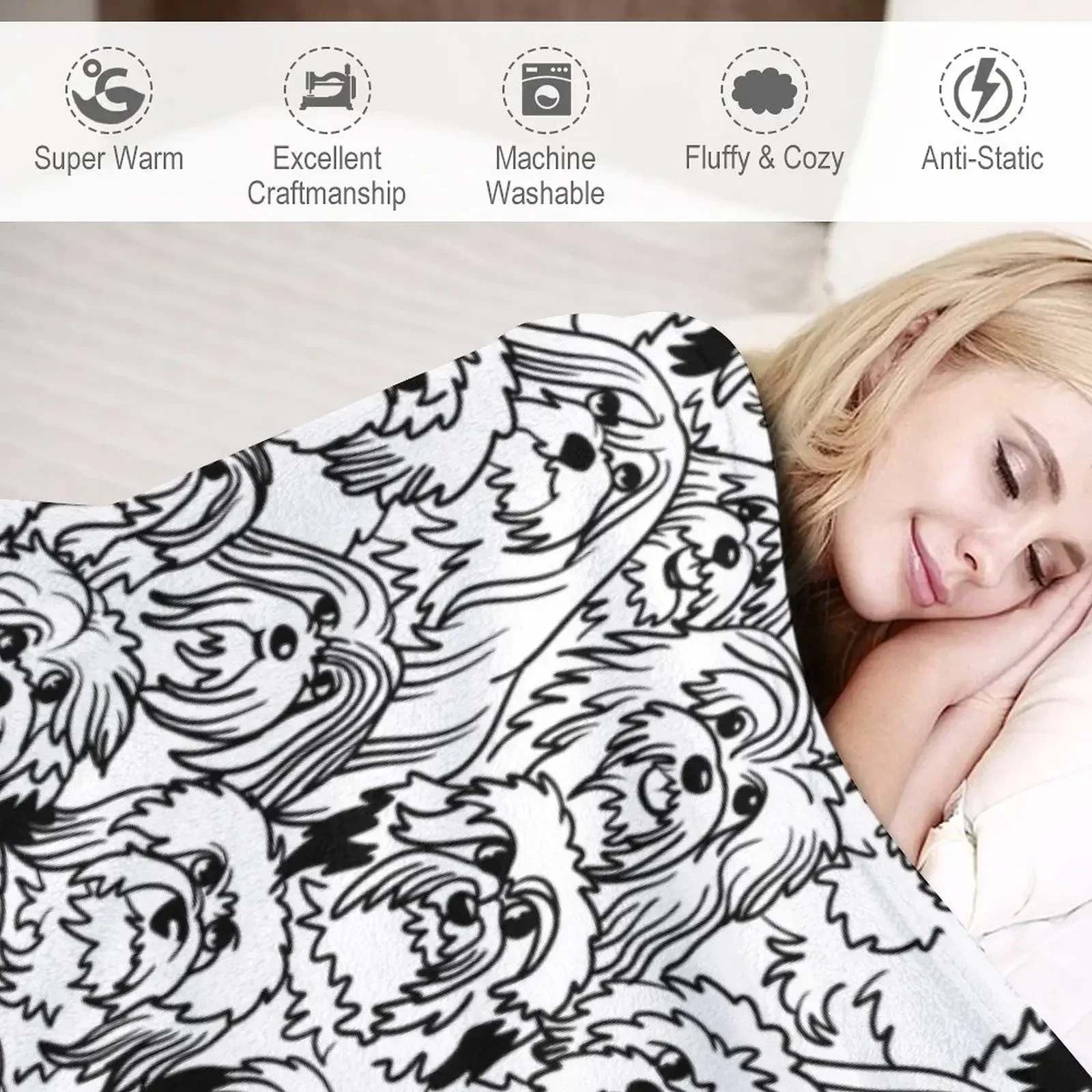 Одеяло Oh Havanese Подарочное многофункциональное одеяло