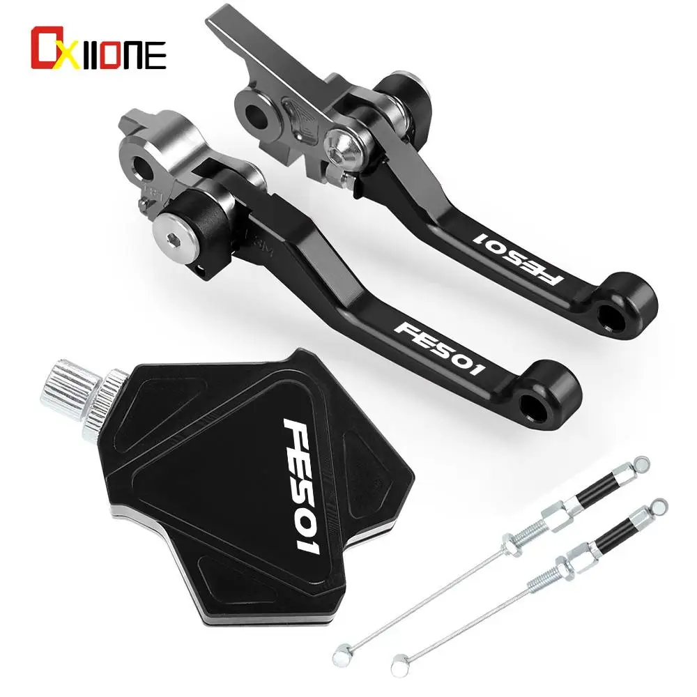 

For HUSQVARNA FE501 2017 2018 2019 2020 Motocross Foldable Brake Clutch Levers Dirt Bike Stunt Clutch Easy Pull Cable System