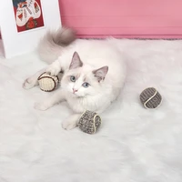 cat toy sisal ball cat paw knitted ball teasing cat ball cat toy teasing cat playing pet supplies