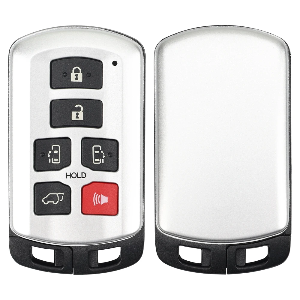 LIXIANG Smart Keyless Remote Shell Чехол с 6 кнопками для Toyota Sienna 2011-2020 FCCID: HYQ14ADR