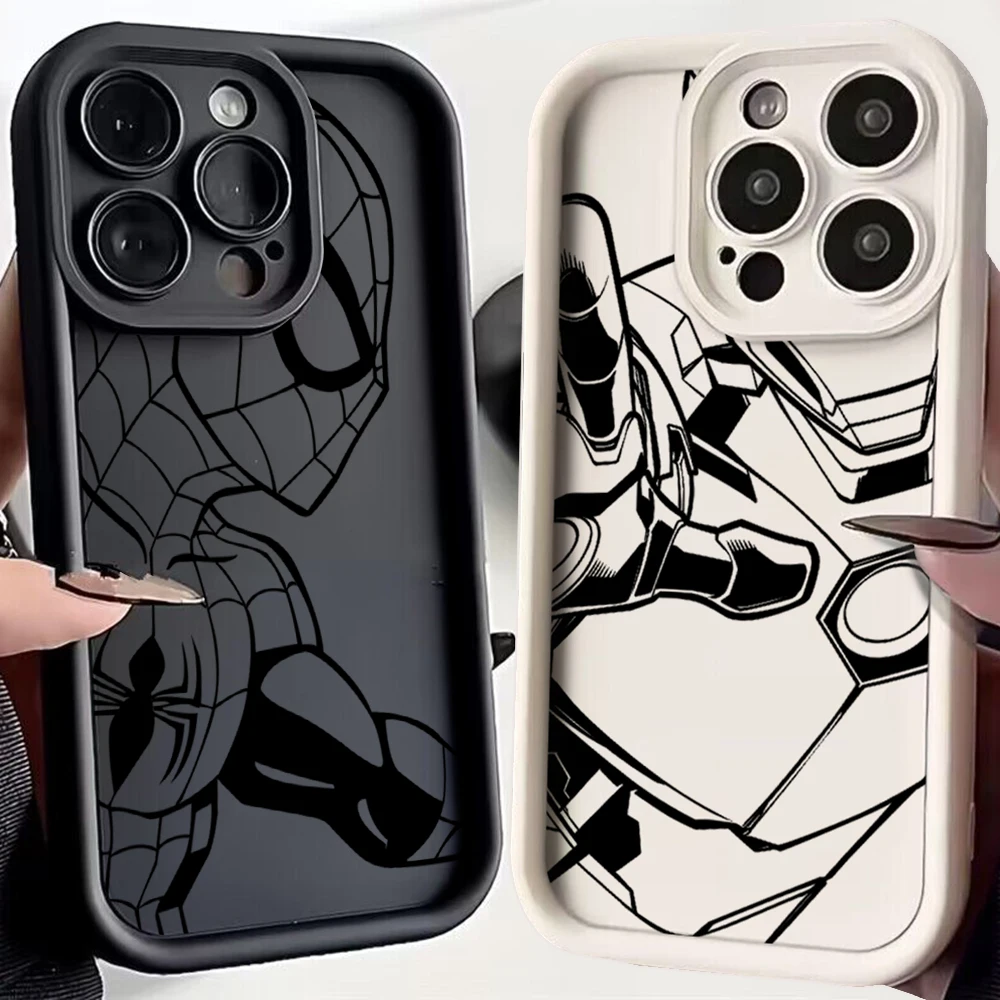 Marvel Человек-паук Железный человек Веном планшетов для OPPO A16 A17 A38 A53 A54 A55 A58 A72 A74 A76 A78